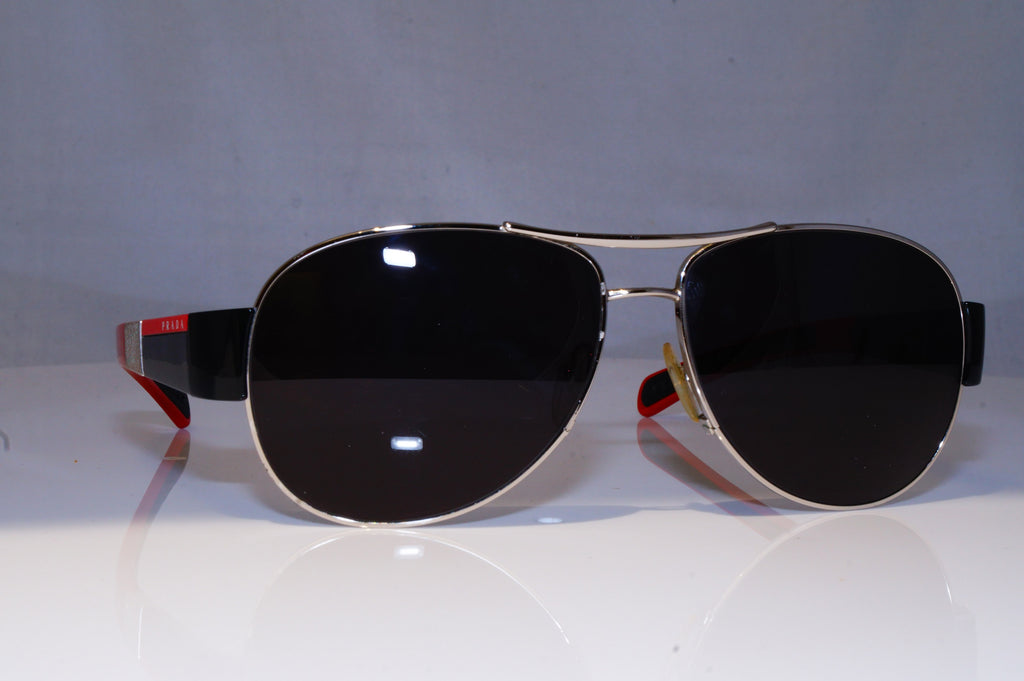 PRADA Mens Designer Sunglasses Black Pilot SPS 51H 1BC-3M1 18787