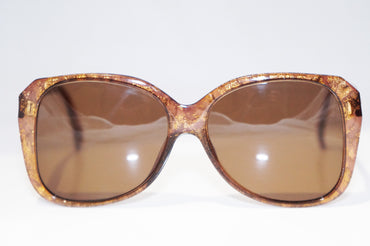 DIOR 1980 Vintage Womens Designer Sunglasses Brown Butterfly 2450 80 11752
