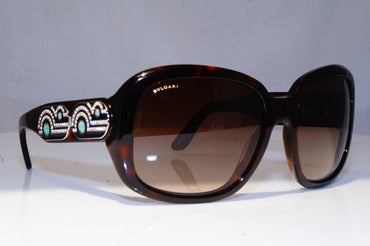 BVLGARI Womens Diamante Designer Sunglasses Brown Wrap 8038-B 851/3B 19070