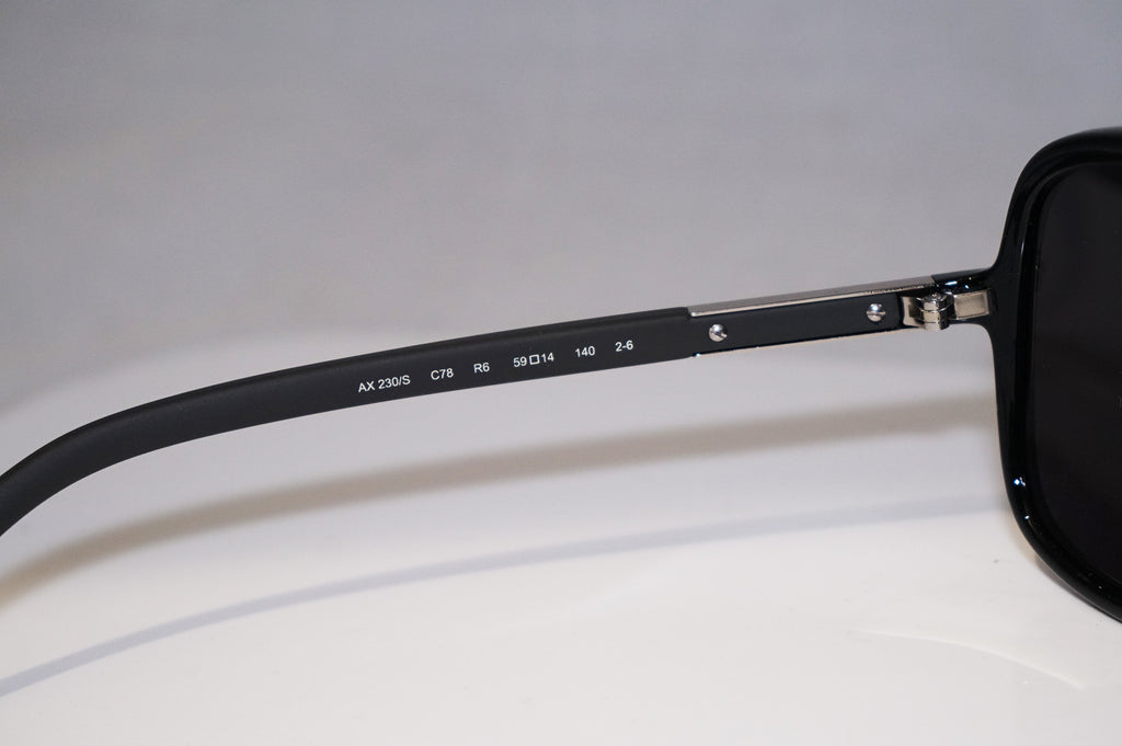 ARMANI EXCHANGE Mens Designer Sunglasses Black Aviator AX 230 C78 R6 12341