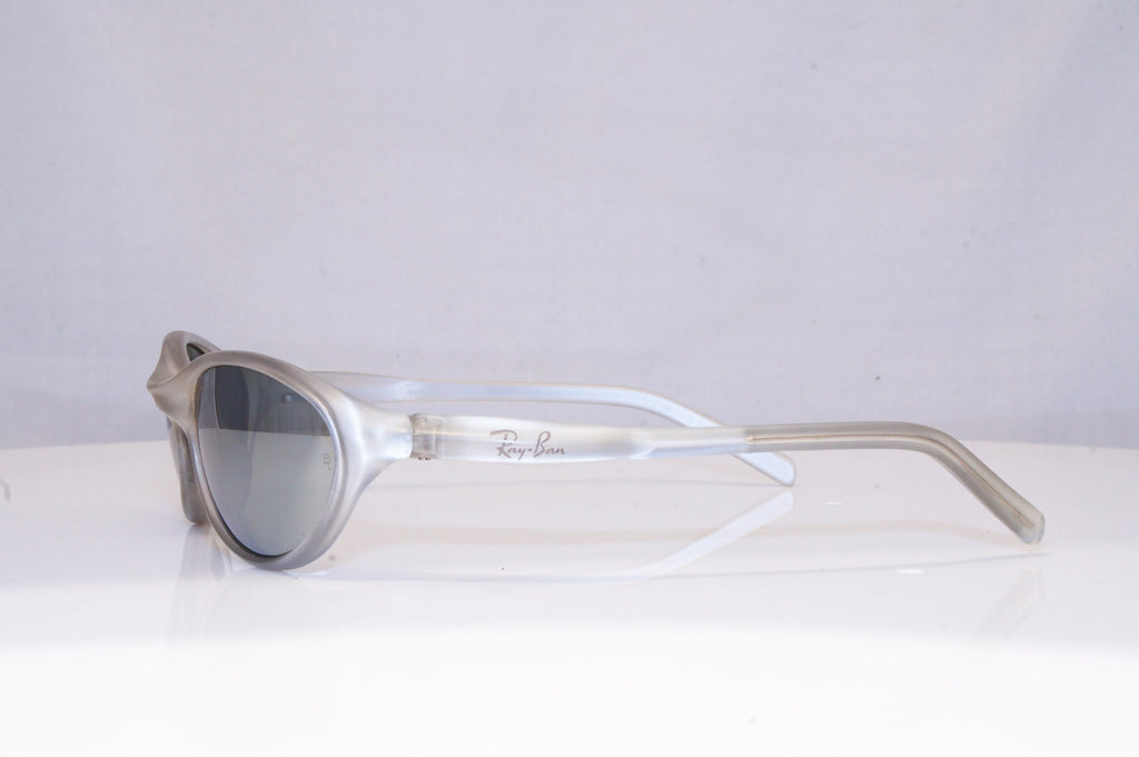 RAY-BAN Mens Chrome Designer Sunglasses Silver Wrap CUTTERS W3111 18075