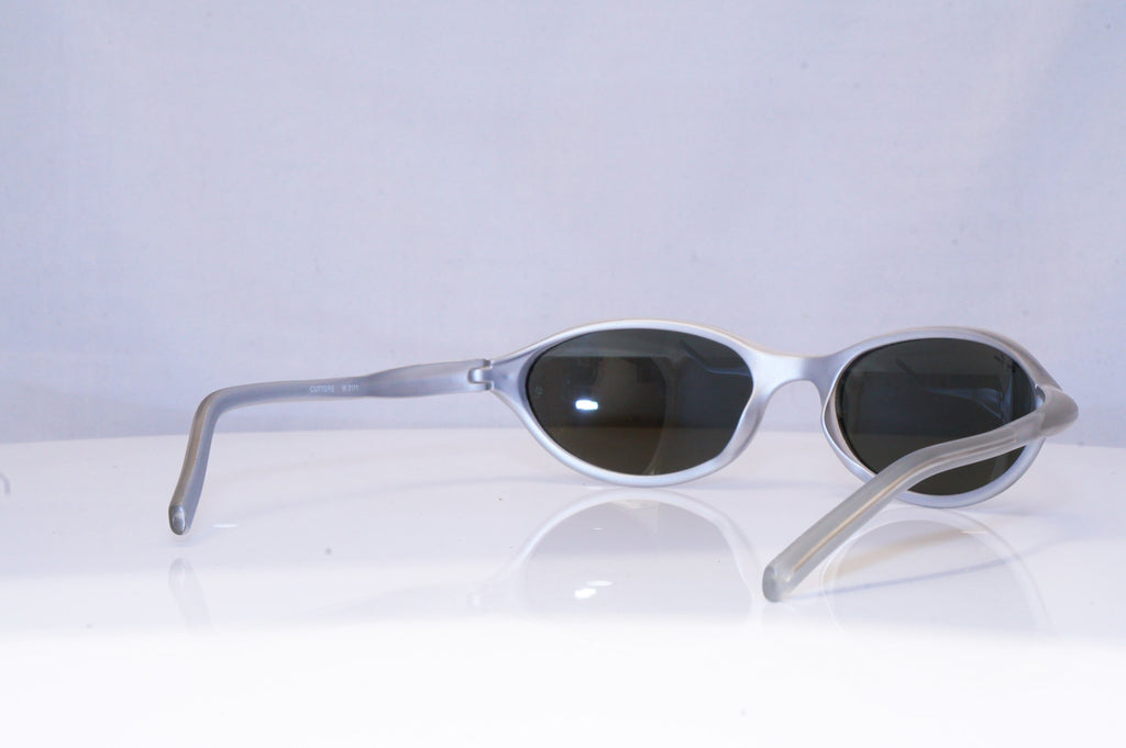 RAY-BAN Mens Chrome Designer Sunglasses Silver Wrap CUTTERS W3111 18075