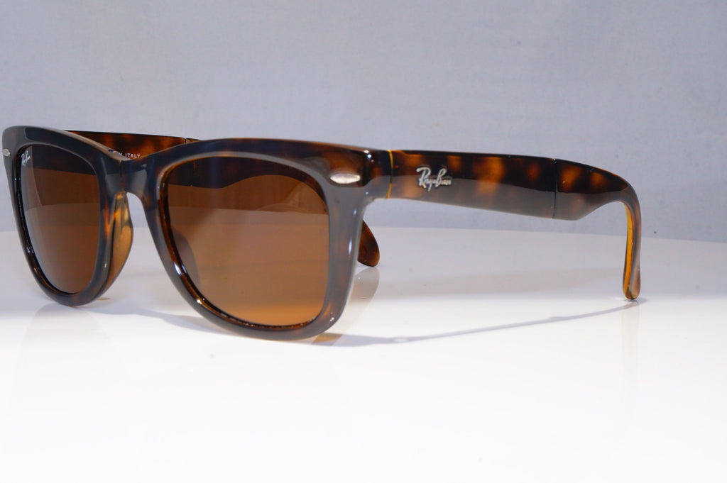 RAY-BAN Mens Womens Designer Sunglasses Brown Wayfarer FOLDING RB 4105 710 21224