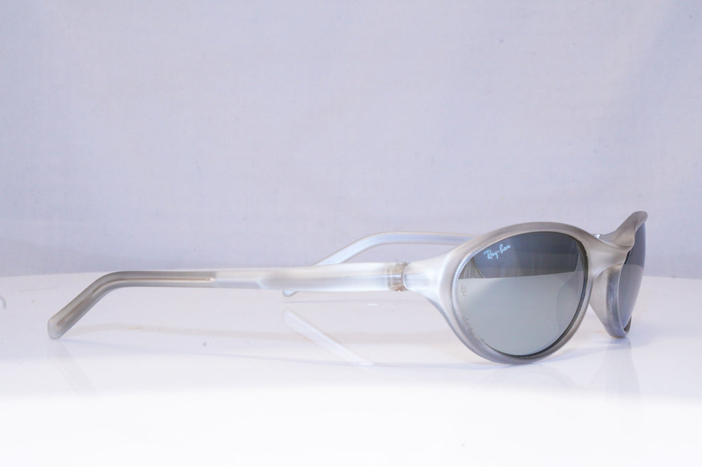 RAY-BAN Mens Chrome Designer Sunglasses Silver Wrap CUTTERS W3111 18075