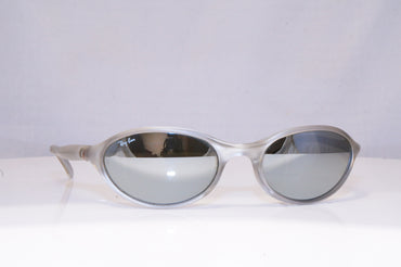 RAY-BAN Mens Chrome Designer Sunglasses Silver Wrap CUTTERS W3111 18075