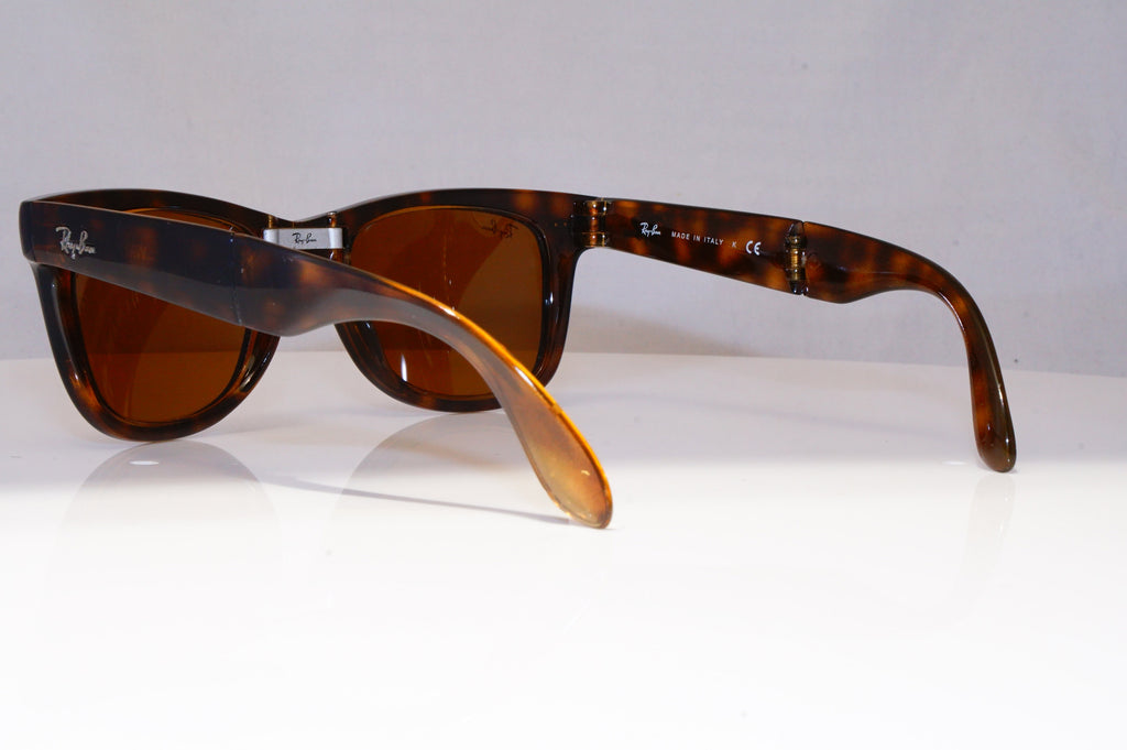 RAY-BAN Mens Womens Designer Sunglasses Brown Wayfarer FOLDING RB 4105 710 21224