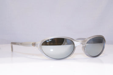 RAY-BAN Mens Chrome Designer Sunglasses Silver Wrap CUTTERS W3111 18075