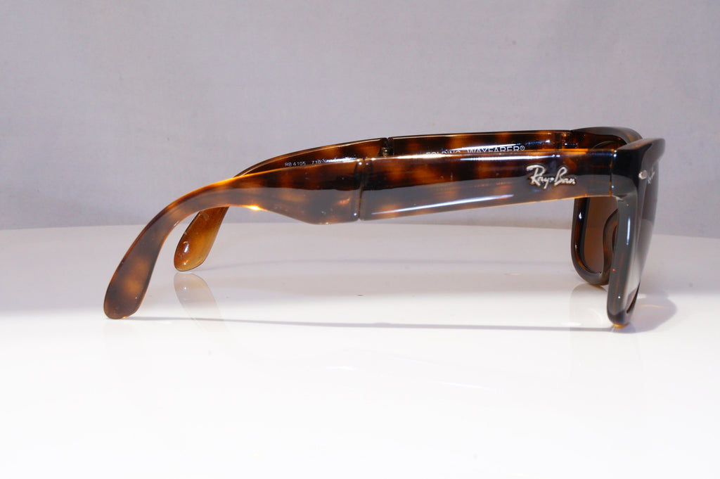 RAY-BAN Mens Womens Designer Sunglasses Brown Wayfarer FOLDING RB 4105 710 21224