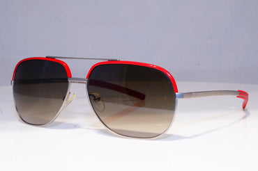 DIOR Mens Designer Sunglasses Silver Pilot RED 0165S OANHA 20234