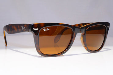 RAY-BAN Mens Womens Designer Sunglasses Brown Wayfarer FOLDING RB 4105 710 21224