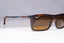 RAY-BAN Mens Polarized Designer Sunglasses Brown Rectangle RB 4214 6092/83 21222