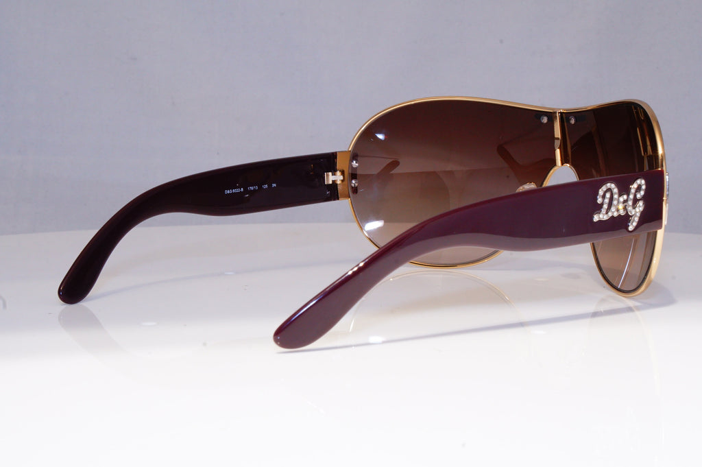 DOLCE & GABBANA Womens Diamante Designer Sunglasses Shield D&G 6022 176/13 20237
