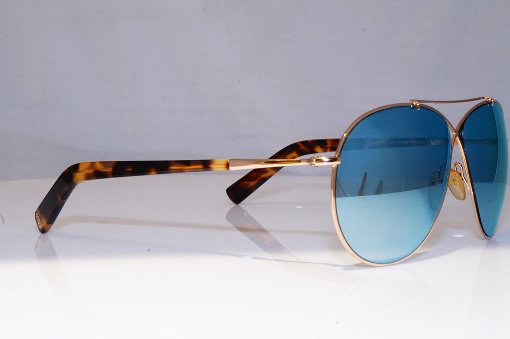TOM FORD Womens Mirror Designer Sunglasses Gold Butterfly Eva TF374 28X 19075