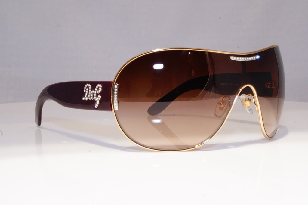 DOLCE & GABBANA Womens Diamante Designer Sunglasses Shield D&G 6022 176/13 20237