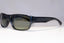 RAY-BAN Mens Polarized Designer Sunglasses Black Rectangle RB 4196 601/9A 21220