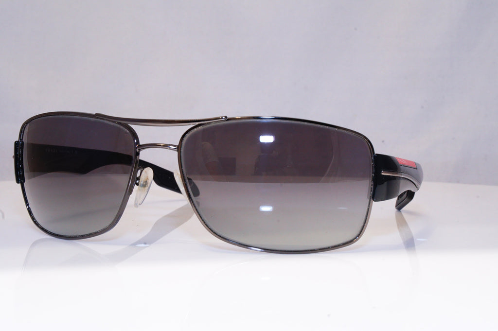 PRADA Mens Designer Sunglasses Black Wrap SPS 53N 5AV-3M1 18079