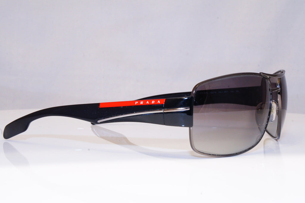 PRADA Mens Designer Sunglasses Black Wrap SPS 53N 5AV-3M1 18079