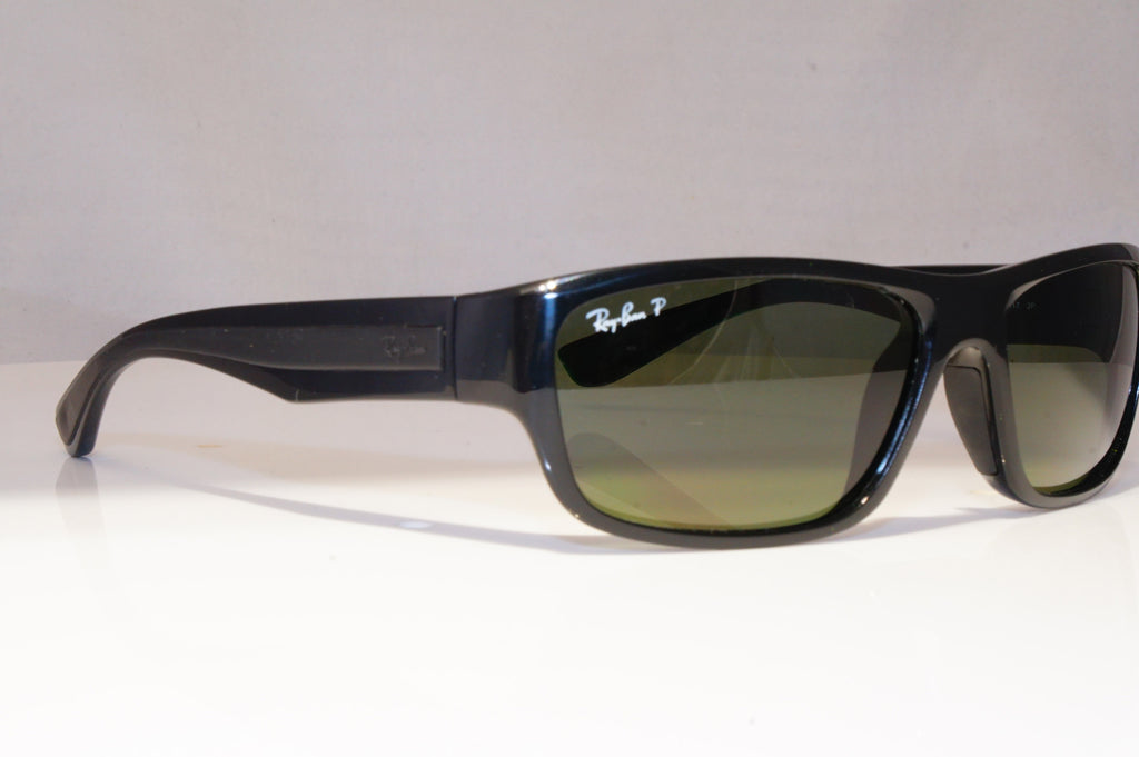 RAY-BAN Mens Polarized Designer Sunglasses Black Rectangle RB 4196 601/9A 21220