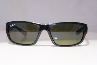 RAY-BAN Mens Polarized Designer Sunglasses Black Rectangle RB 4196 601/9A 21220