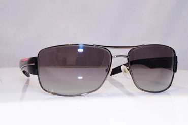 PRADA Mens Designer Sunglasses Black Wrap SPS 53N 5AV-3M1 18079