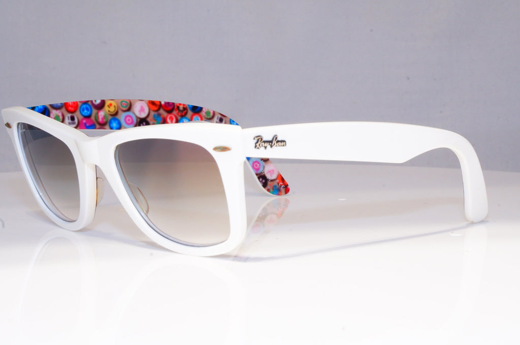 RAY-BAN Mens Womens Designer Sunglasses White Wayfarer PRINTS RB 2140 20220