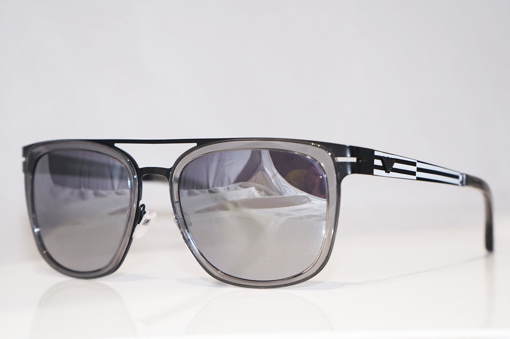 EMPORIO ARMANI Mens Designer Flash Mirror Sunglasses Black EA 4033 5529 87 11899