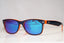 RAY-BAN Mens Designer Flash Mirror Sunglasses Blue New Wayfarer RB 2132 14253