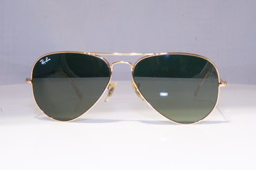 RAY-BAN Mens Designer Sunglasses Gold Pilot RB 3025 L0205 20218