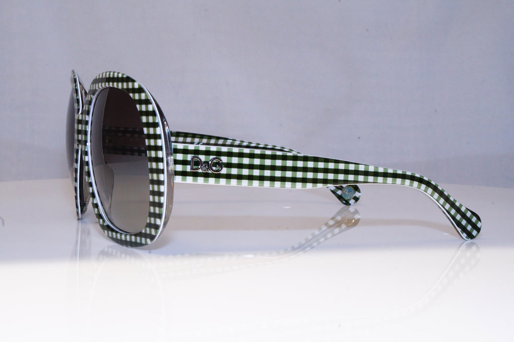 DOLCE & GABBANA Womens Designer Sunglasses Green Square D&G 3064 1884/8E 19052