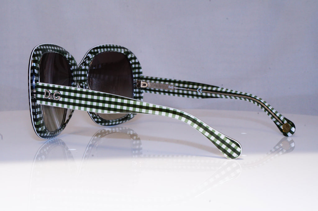 DOLCE & GABBANA Womens Designer Sunglasses Green Square D&G 3064 1884/8E 19052