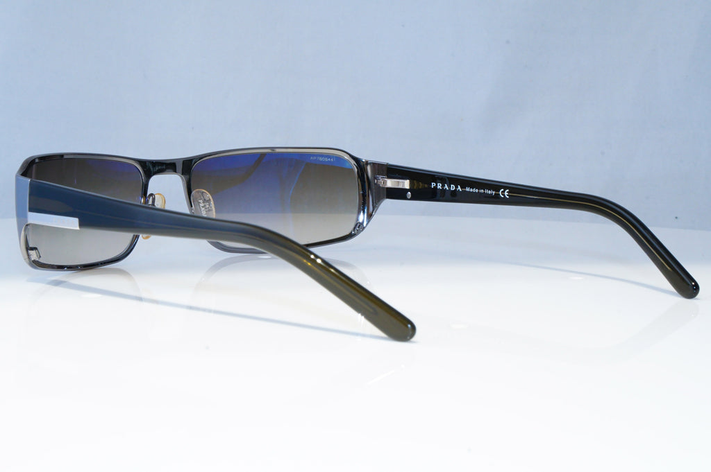 PRADA Mens Designer Sunglasses Silver Rectangle SPR 52F 5AV-4M1 21284