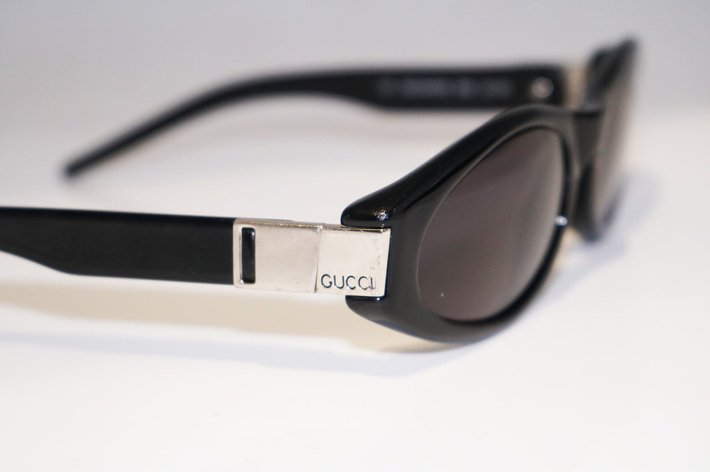 GUCCI 1990 Vintage Mens Designer Sunglasses Black Rectangle GG 2411 D28 14290