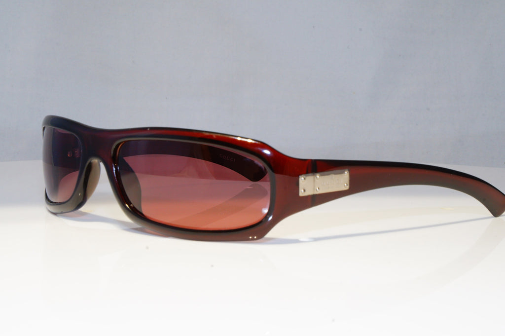 GUCCI Mens Womens Vintage Sunglasses Burgundy Rectangle GG 1479 AQ9 21254