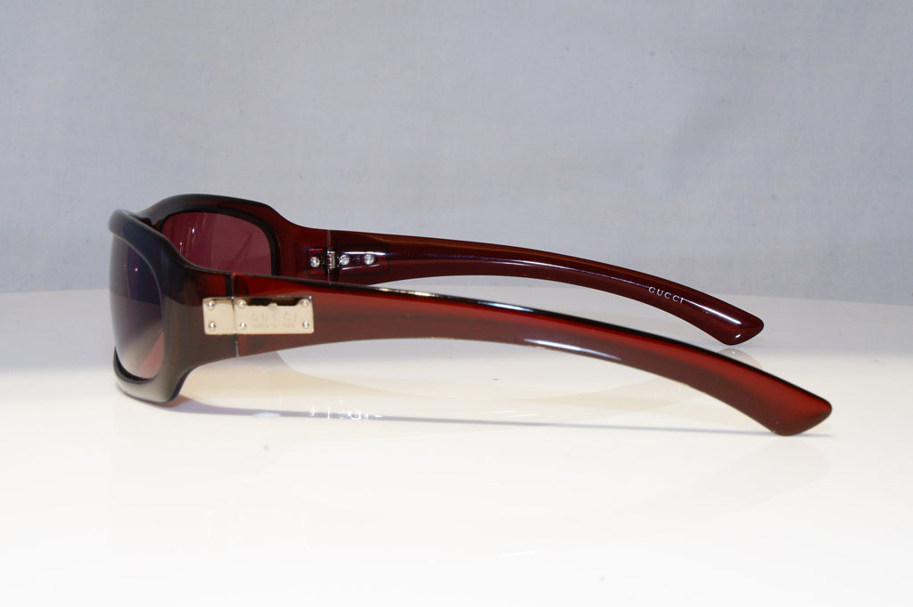 GUCCI Mens Womens Vintage Sunglasses Burgundy Rectangle GG 1479 AQ9 21254