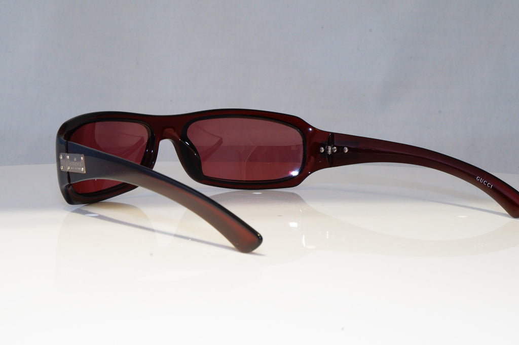 GUCCI Mens Womens Vintage Sunglasses Burgundy Rectangle GG 1479 AQ9 21254