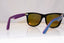 RAY -BAN Mens Mirror Designer Sunglasses Black Wayfarer RB 2140 1174/4T 17047