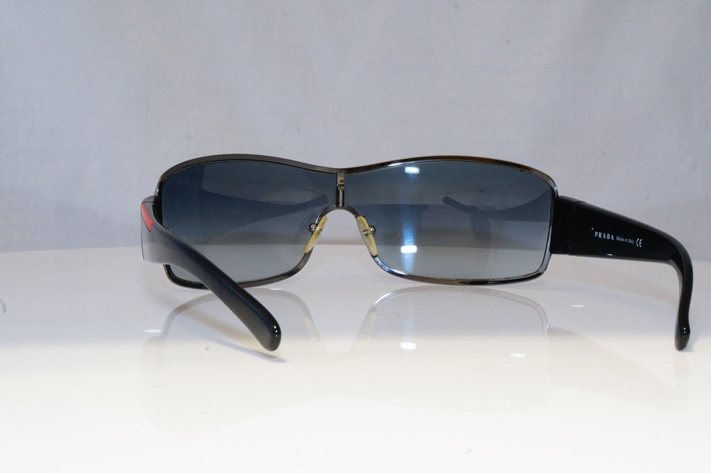 PRADA Mens Designer Sunglasses Black Shield SPS 52E 5AV-5D1 19173