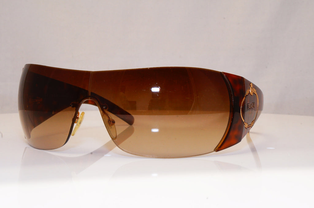 PRADA Mens Womens Unisex Designer Sunglasses Brown Shield SPR 16H 2AU-6S1 17056