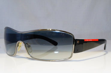 PRADA Mens Designer Sunglasses Black Shield SPS 52E 5AV-5D1 19173