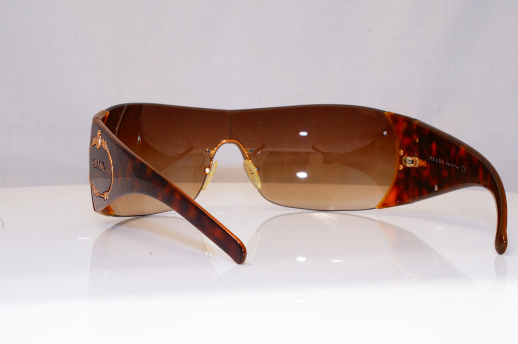 PRADA Mens Womens Unisex Designer Sunglasses Brown Shield SPR 16H 2AU-6S1 17056