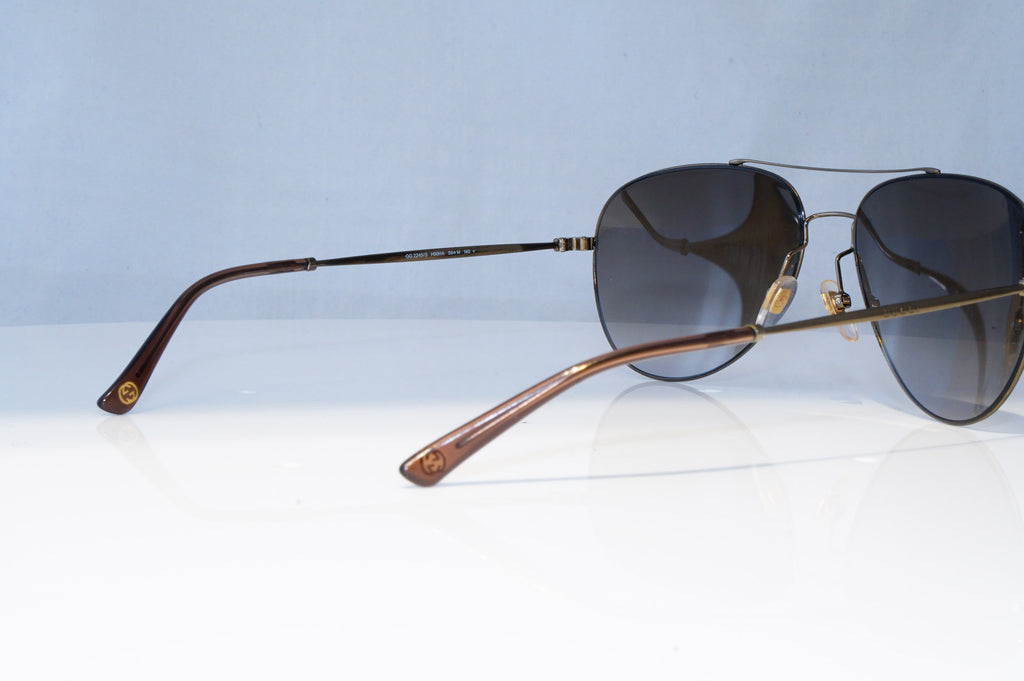 GUCCI Mens Unisex Designer Sunglasses Brown Pilot GG 2245 H90HA 21268