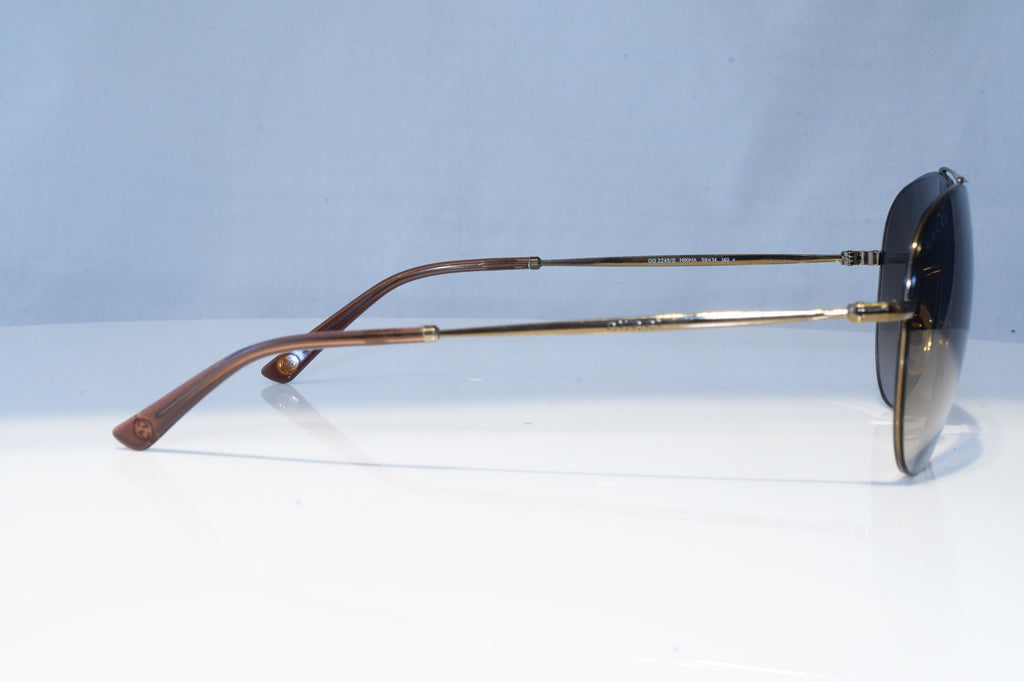 GUCCI Mens Unisex Designer Sunglasses Brown Pilot GG 2245 H90HA 21268