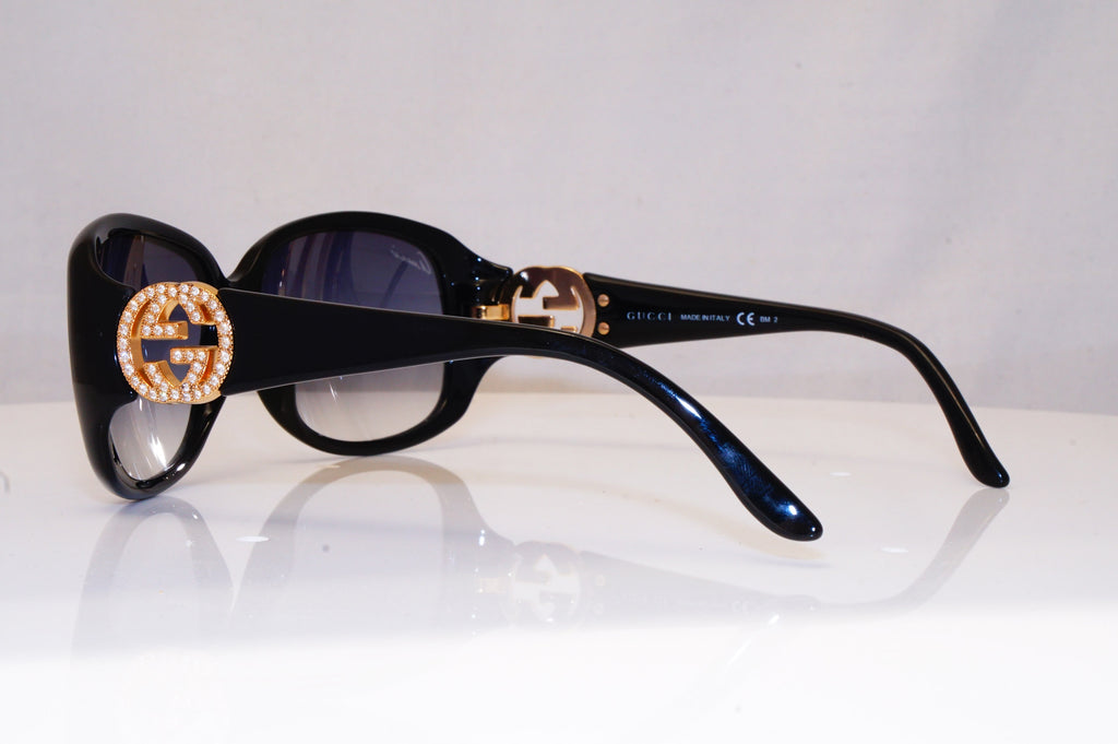 GUCCI Womens Diamante Designer Sunglasses Black Butterfly GG 3578 D28JJ 17076