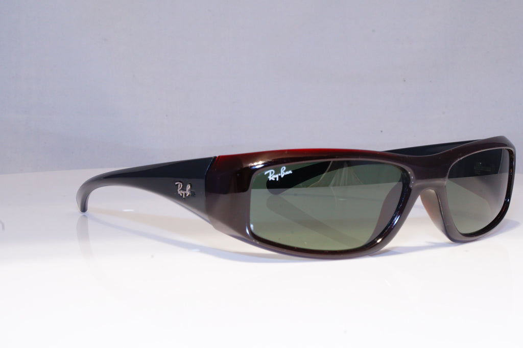 RAY-BAN Mens Vintage 1990 Designer Sunglasses Black Rectangle RB 4103 660 20215