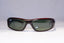 RAY-BAN Mens Vintage 1990 Designer Sunglasses Black Rectangle RB 4103 660 20215