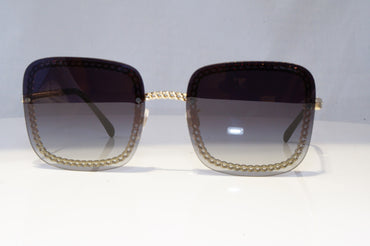 CHANEL Womens Designer Sunglasses Gold Square CHAIN BLACK 4244 395/S6 21250