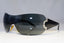 BVLGARI Womens Diamante Designer Sunglasses Black Shield 653-B 939/87 19177