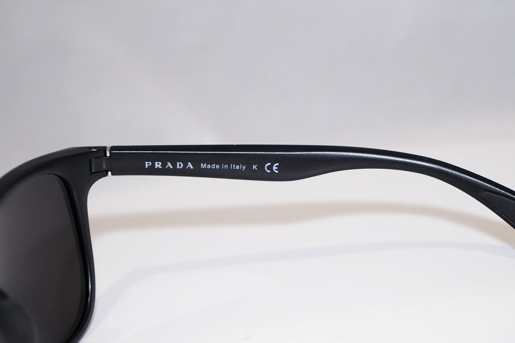PRADA Mens Designer Sunglasses Black Square SPS 03O 1BO-3M1 10751