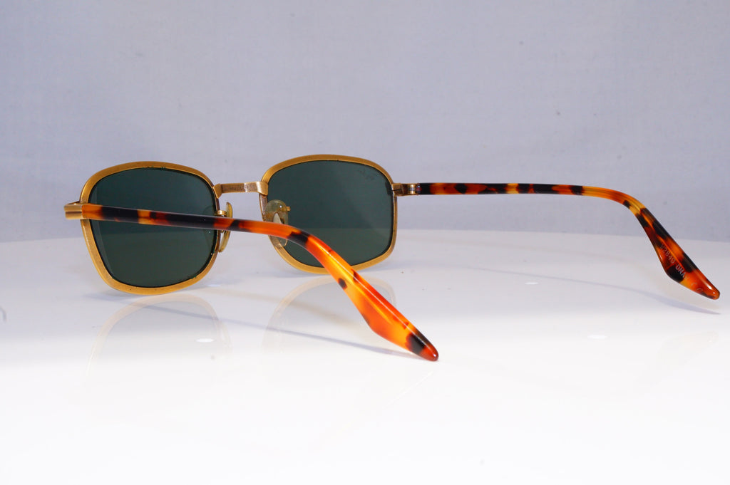 RAY-BAN Mens Vintage Designer Sunglasses Gold Rectangle W2849 BRN 20211