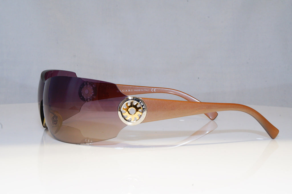 BVLGARI Mens Womens Unisex Designer Sunglasses Brown Shield 639 945/13 19176